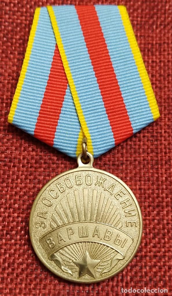 Militaria: URSS - CCCP- Uni&oacute;n Sovi&eacute;tica &ndash; Medalla Por la liberaci&oacute;n de Varsovia