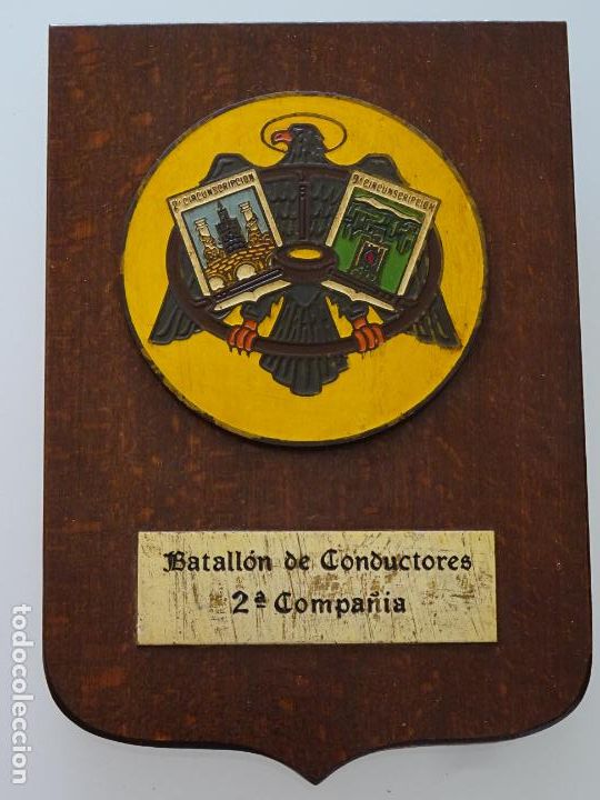 Militaria: METOPA MILITAR POLICIAL. POLIC&Iacute;A ARMADA. BATALL&Oacute;N CONDUCTORES 2&ordf; CIA. 2&ordf; Y 9&ordf; CIRCUNSCRIPCI&Oacute;N. 270GR