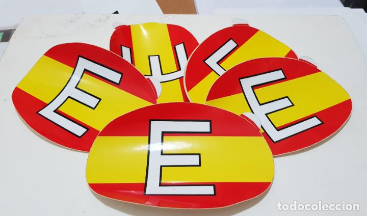 Military Antiques: Pegatina bandera de Espa&ntilde;a con E de Espa&ntilde;a