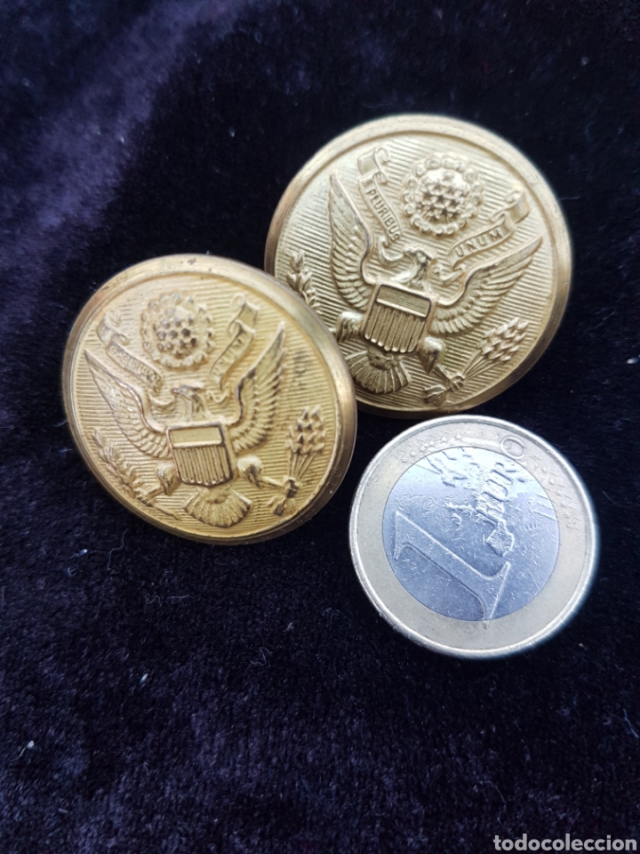 Military Antiques: BONITA PAREJA DE BOTONES EEUU