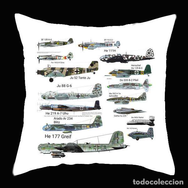 Military Antiques: FUNDA PARA COJ&Iacute;N.DOBLE ESTAMPADO.45 CMS.DE LADO. LUFTWAFFE AVIACI&Oacute;N ALEMANIA NAZI IIWW AVIONES