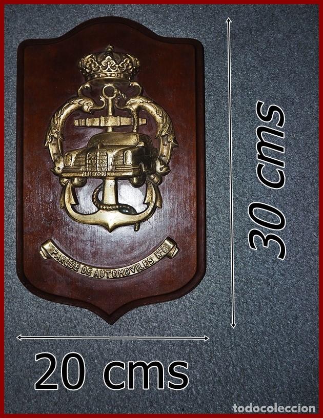 Military Antiques: 156/518..Parque Autom&oacute;viles N&ordm;6 de Las Palmas....Medidas....30 X 20 cms....pesa 2 kgs
