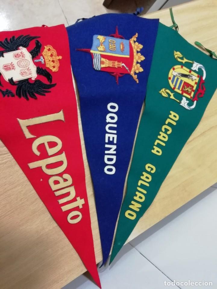 Military Antiques: 3 BANDERINES ARMADA. LEPANTO.- OQUENDO.- ALCAL&Aacute; GALIANO.