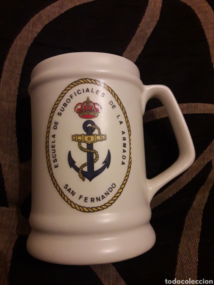 Military Antiques: Jarra de porcelana, Escuela de suboficiales de la Armada, San Fernando