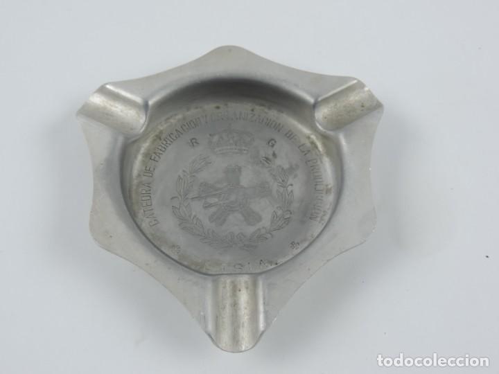 Militaria: ANTIGUO CENICERO MILITAR ETSIA, AVIACION, CATEDRA DE FABRICACION Y ORGANIZACION DE LA PRODUCCION, MI