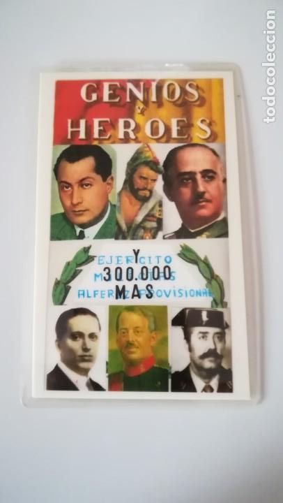 Militaria: CARNET PATRIOTICO GENIOS Y HEROES, FALANGE. A&Ntilde;O 1988