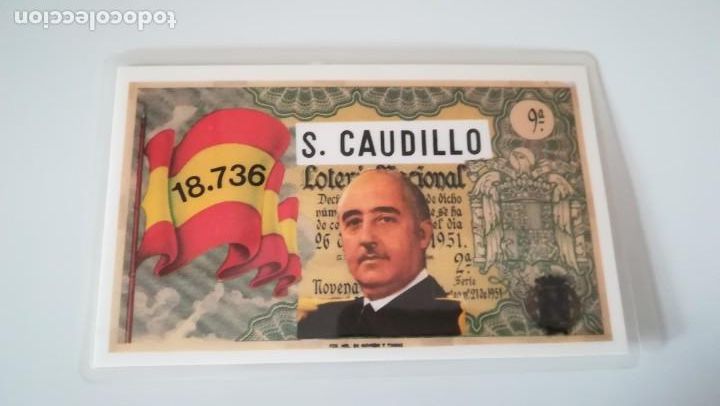 Military Antiques: PARTICIPACION DE LOTERIA FRANCISCO FRANCO. A&Ntilde;O 1986