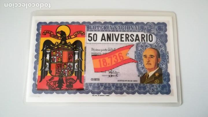 Military Antiques: PARTICIPACION DE LOTERIA FRANCISCO FRANCO. A&Ntilde;O 1986