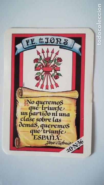 Military Antiques: CALENDARIO FALANGISTA. A&Ntilde;O 1987