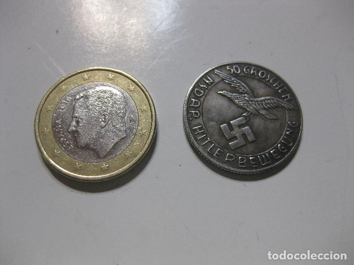Military Antiques: MONEDA 50 GROSCHEN NSDAP HITLERBEWEGUNG N.S.D.A.P.