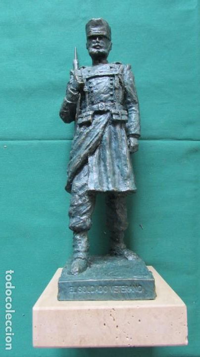 Military Antiques: ESCULTURA TITULADA EL SOLDADO VETERANO DE M&ordf; &Aacute;NGELES ANGLADA