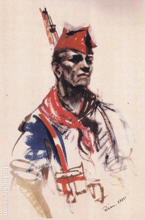 Military Antiques: GUERRA CIVIL ESPA&Ntilde;OLA ESTAMPAS REVOLUCION ANTIFASCISTA MILICIANO ANONIMO EN TARJETA POSTAL REEDICION