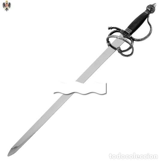 Military Antiques: ESPADA COLADA ROPERA CID CAMPEADOR. 75 CMS ** GRABAMOS LA HOJA
