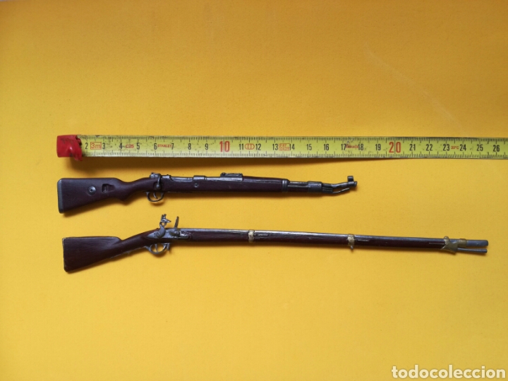 Military Antiques: Escopetas miniatura de plomo. (Arma, rifle, fusil o carabina)