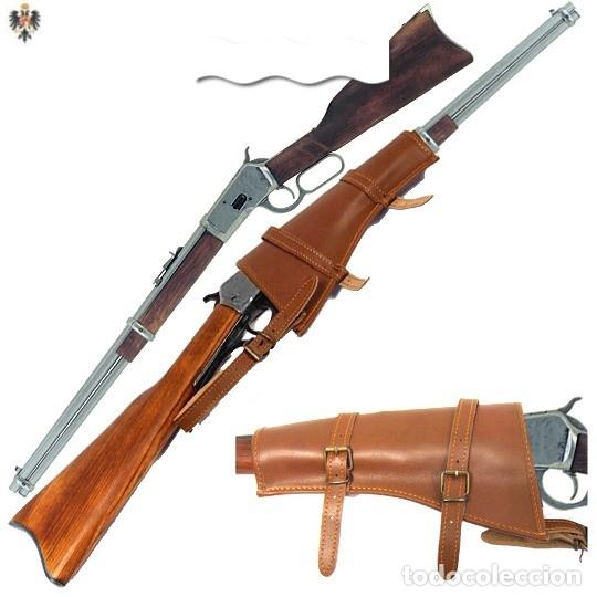 Military Antiques: RIFLE CARABINA WINCHESTER 1892 EE.UU + CANANA PIEL