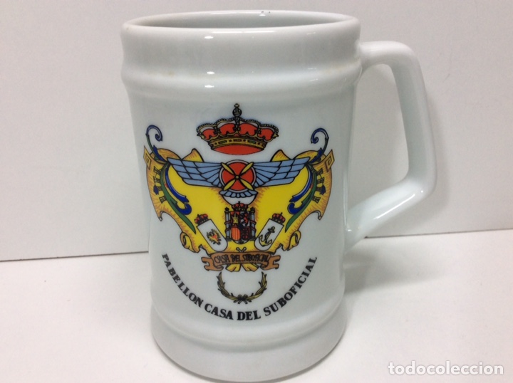 Militaria: Jarra militar pabell&oacute;n del suboficial 12x12cm