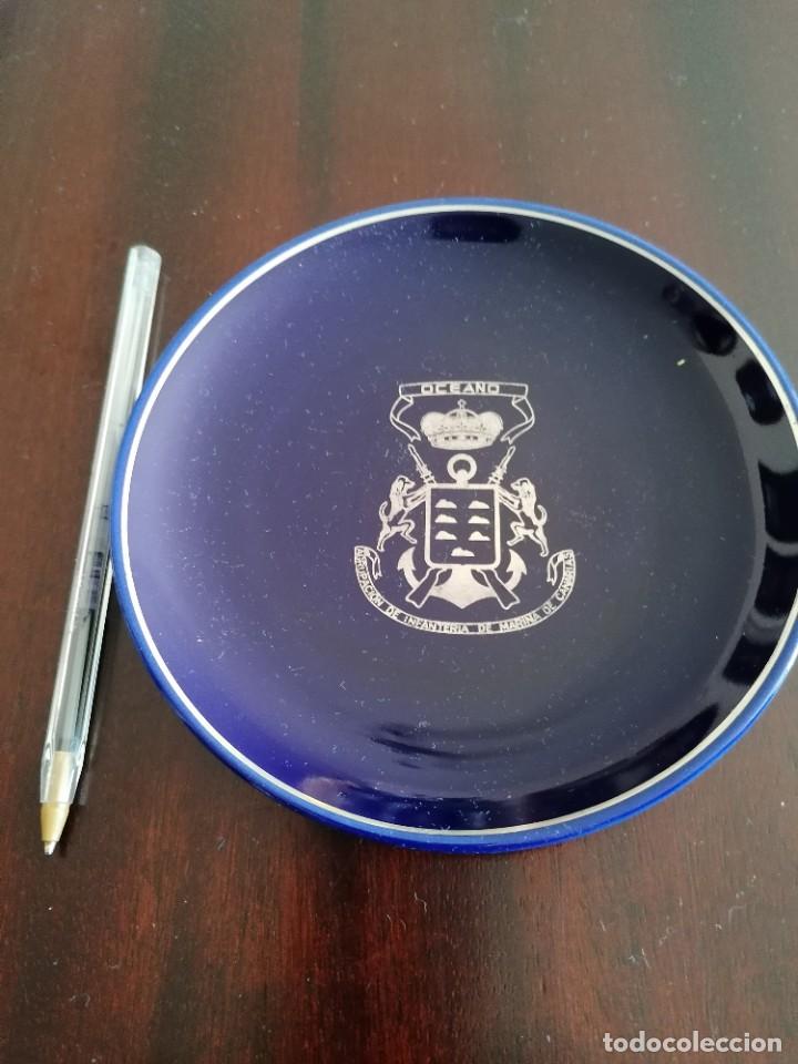 Military Antiques: PLATO CER&Aacute;MICA MILITAR AGRUPACI&Oacute;N INFANTER&Iacute;A DE MARINA DE CANARIAS
