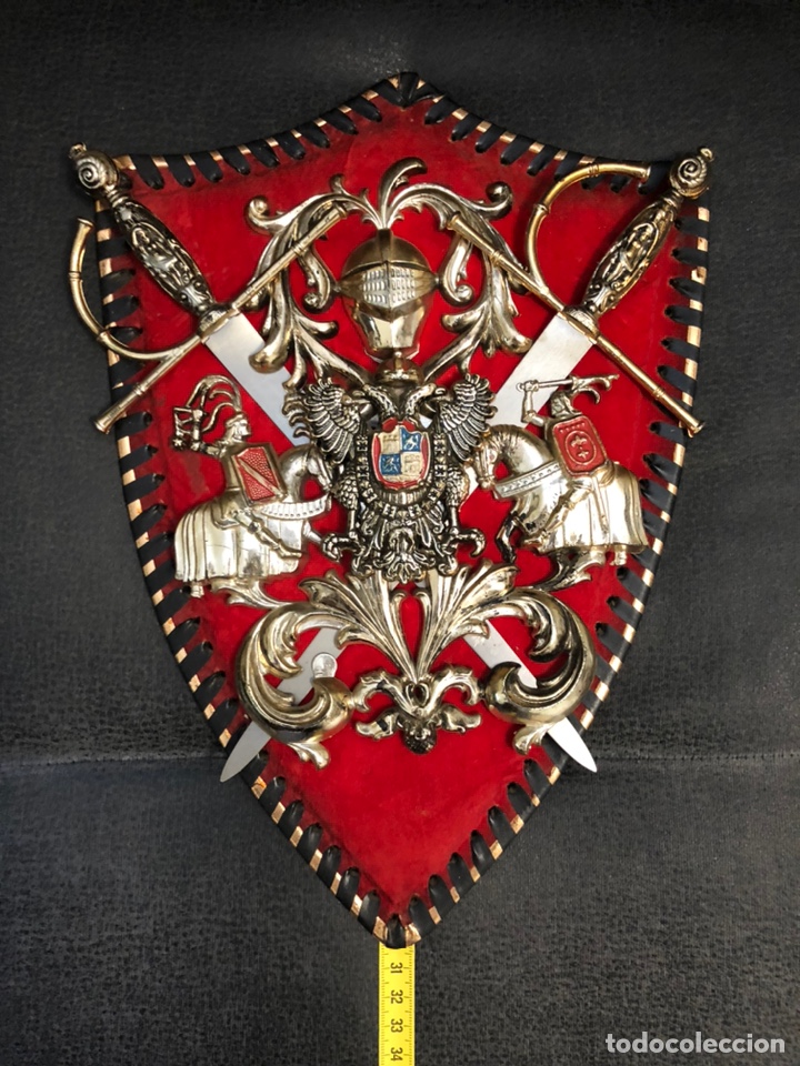 Military Antiques: Panoplia peque&ntilde;as espadas aguila bicefala carlos I