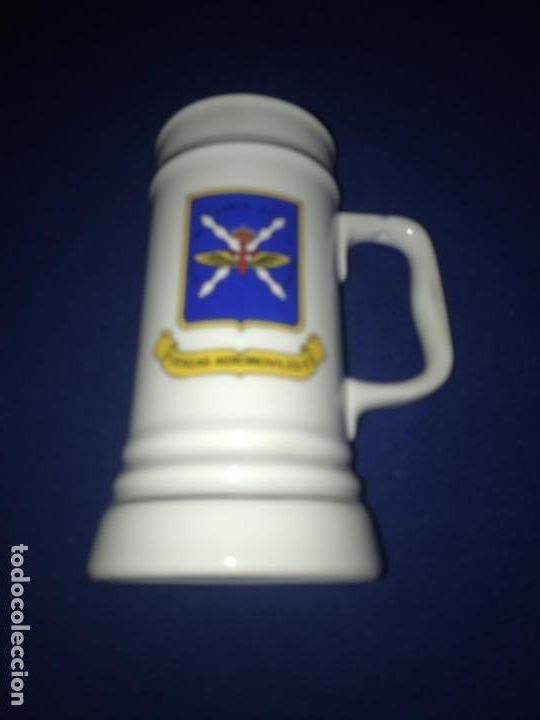 Military Antiques: JARRA ALTA MILITAR DE CER&Aacute;MICA FUERZAS AEROMOVILES EJERCITO DE TIERRA. ET