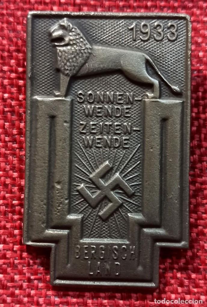 Militaria: Sturmabteilung o SA &ndash; 1933 &ndash; Sonnen &ndash; Wende Zeite-Wende Bergisch Land &ndash; 50 x 30 mm