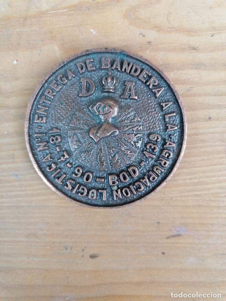 Militaria: PLACA AYUNTAMIENTO COLMENAR VIEJO entrega de bandera division acorazada