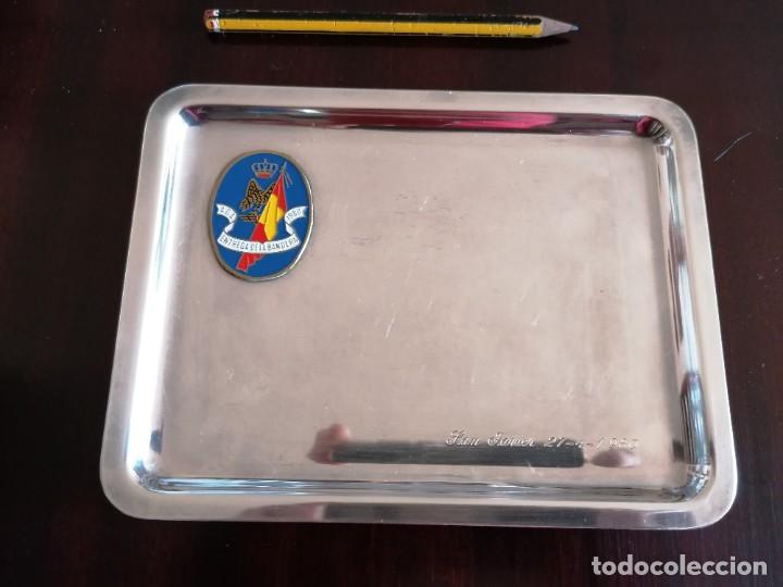 Military Antiques: BANDEJA MILITAR EN PLATA MENESES