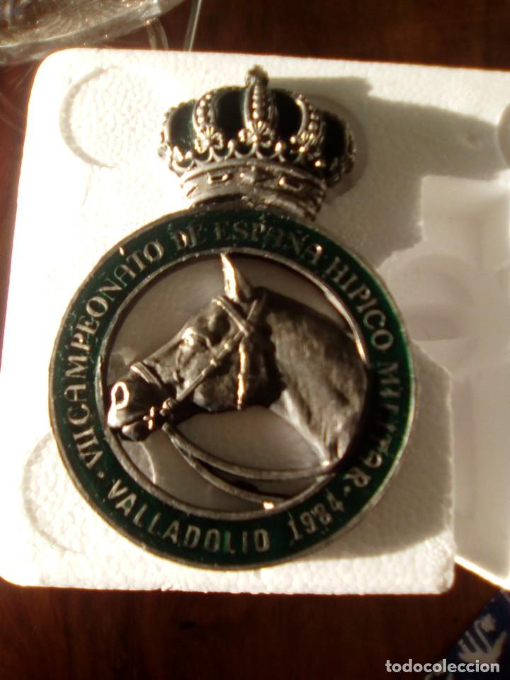 Military Antiques: Escudo del VII Campeonato de Espa&ntilde;a H&iacute;pico Militar. Valladolid 1984.