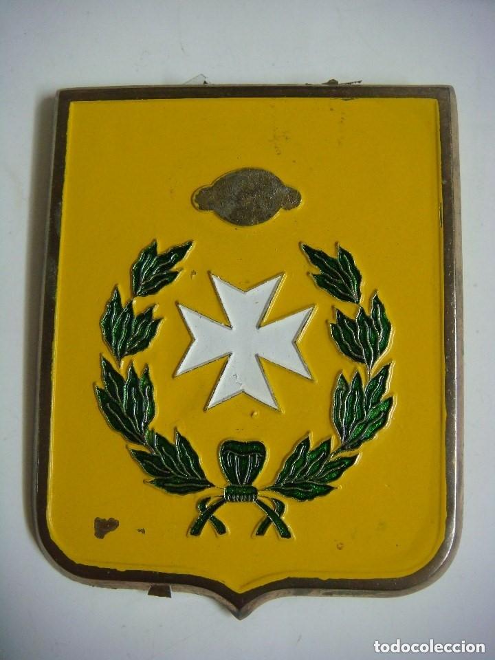 Militaria: PLACA METALICA DE AGRUPACION DE SANIDAD MILITAR DE LA RESERVA GENERAL