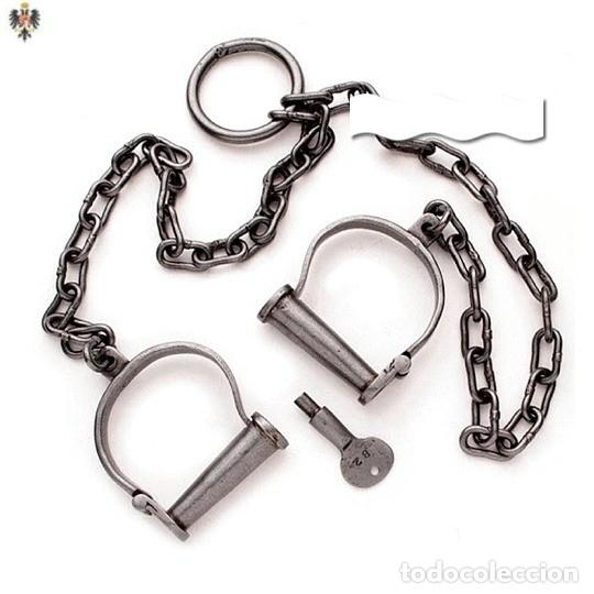 Military Antiques: GRILLETE CARCELERO MEDIEVAL FORJADA DEL SIGLO XVI
