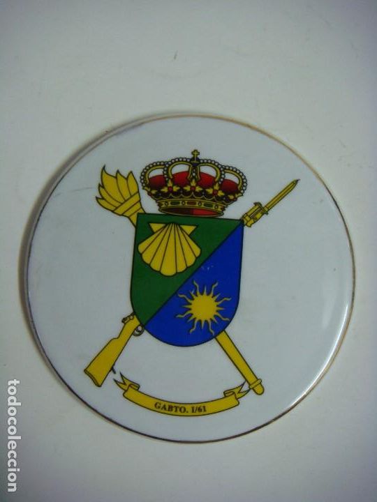 Militaria: PLACA MILITAR EN PORCELANA DE GABTO.1 / 61