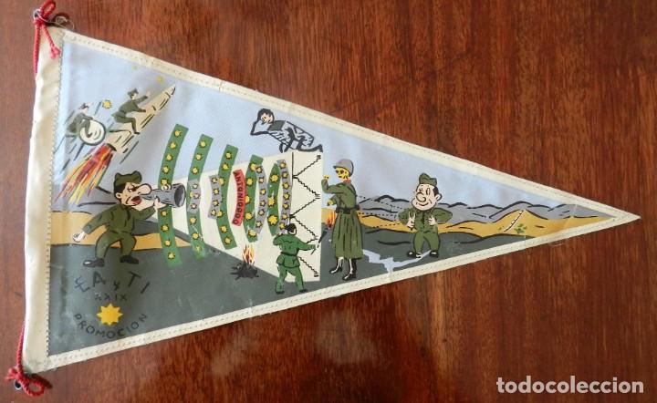 Military Antiques: ANTIGUO BANDERIN MILITAR EA Y TI XXIX PROMOCION, MIDE 27,5 CMS.