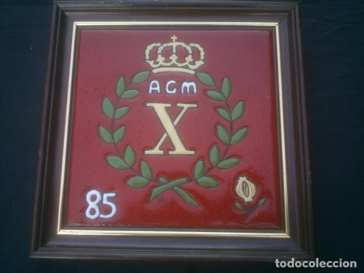 Military Antiques: AZULEJO PINTADO A MANO ACM X