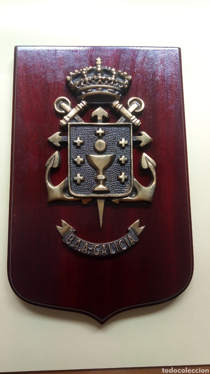 Militaria: ANTIGUA METOPA MILITAR - B.A.A.- GALICIA