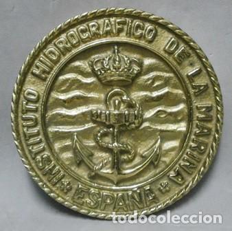Militaria: BRONCE INSTITUTO HIDROGRAFICO DE LA MARINA - ESPA&Ntilde;A, FALTO DE METOPA - MET-211