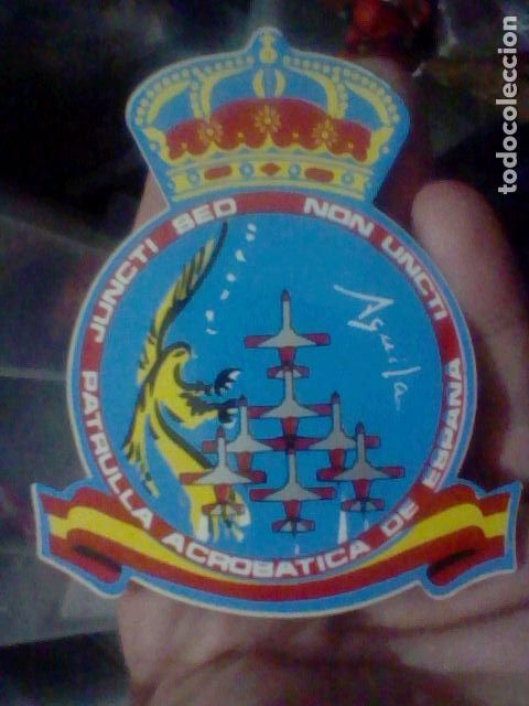 Military Antiques: AGVILA PATRVLLA ACROBACIAS AEREAS ESPA&Ntilde;A ADHESIVO PEGATINA 10 CM ALTO MILITAR *