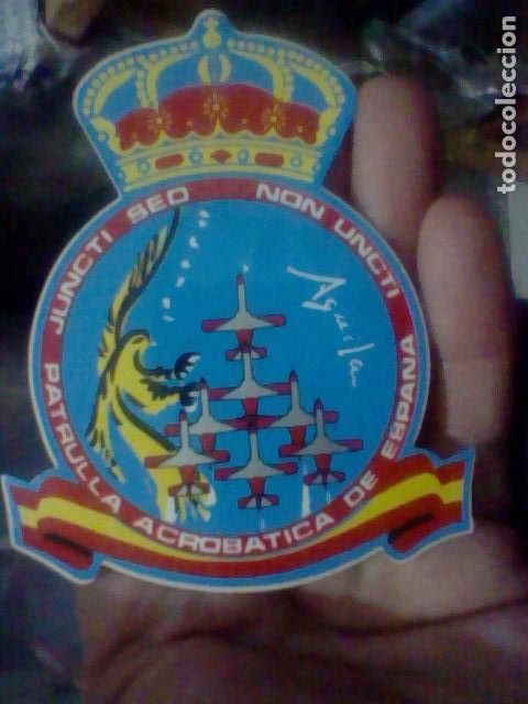 Military Antiques: AGVILA PATRVLLA ACROBACIAS AEREAS ESPA&Ntilde;A ADHESIVO PEGATINA 10 CM ALTO MILITAR **