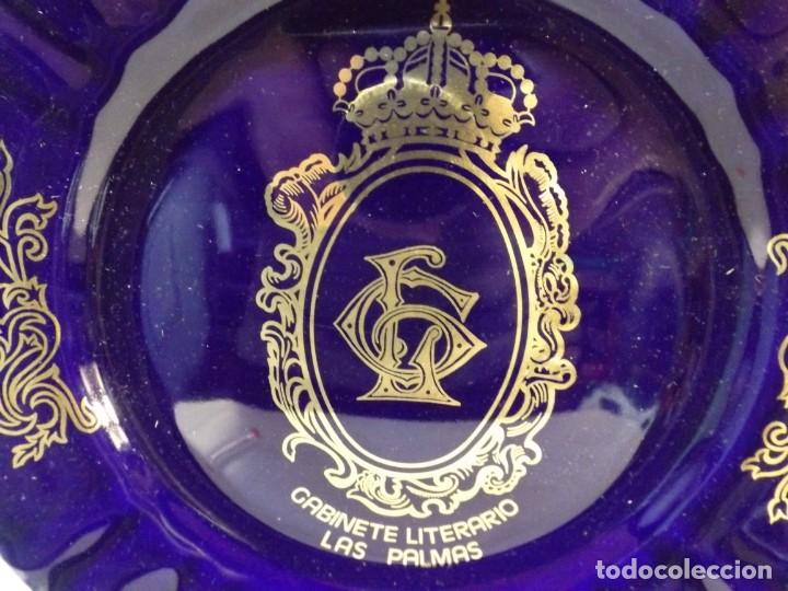 Militaria: Plato cer&aacute;mica Gabinete literario Las Palmas 21 cm. di&aacute;metro