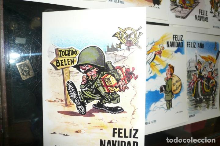 Military Antiques: Lote de 10 graciosas felicitaciones de la Navidad de 1982. Ej&eacute;rcito y Cuerpos de Seguridad.