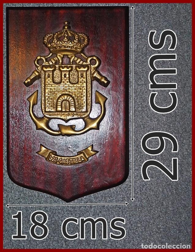 Militaria: 64/683.. Metopa Buque L21 TA Castilla...Mide.....29 X 18 cms.......Pesa....1,300 kgs