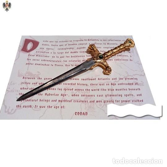 Military Antiques: MINI ESPADA CONAN COMIC EL AVENTURERO + DISPLAY