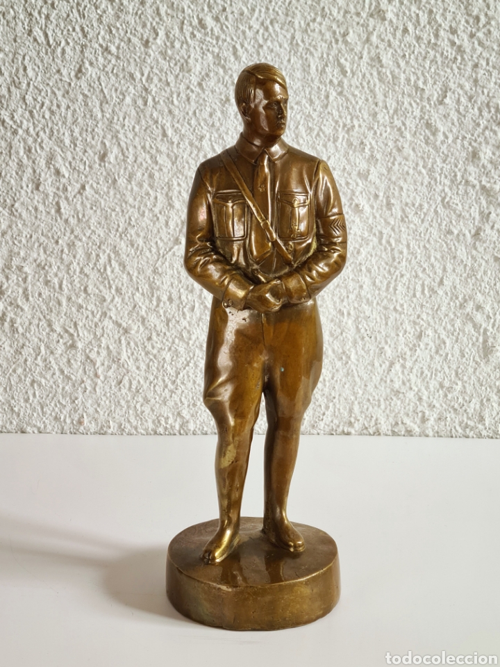 Military Antiques: Figura Escultura Bronce Adolf Hitler - Fuhrer Alemania Nazi II Guerra Mundial WWII Bronze Statue
