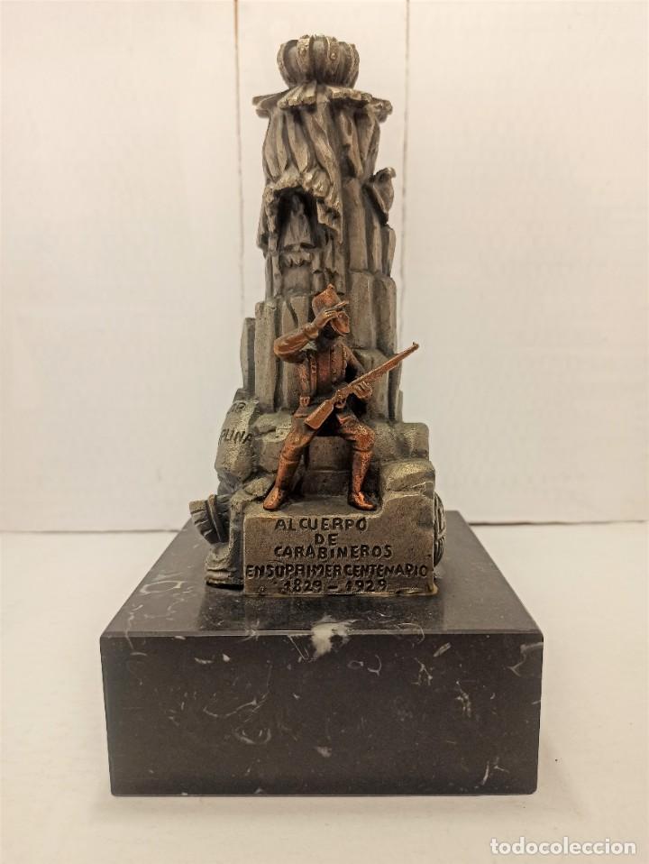 Military Antiques: Escultura Conmemorativa Centenario Creaci&oacute;n Cuerpo Carabineros 1929 (RARA)