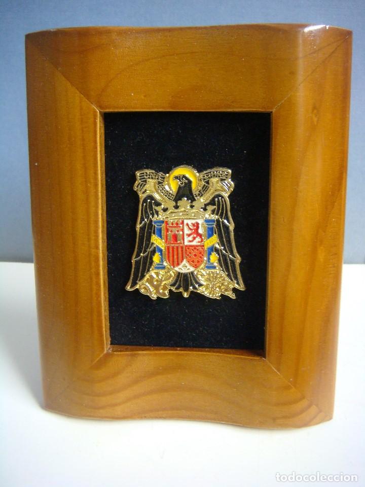 Military Antiques: CUADRO CON LA IMAGEN METALICA DEL AGUILA IMPERIAL-(&)