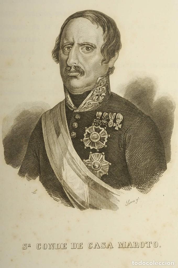 Militaria: L&aacute;mina Cuadro General Carlista Rafael Maroto, Lorca, Murcia. Guerras Carlistas. Siglo XIX. Espa&ntilde;a. R