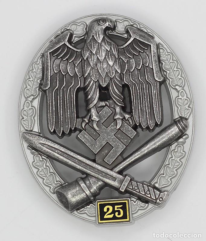 Military Antiques: REPRODUCCI&Oacute;N INSIGNIA DE ASALTO GENERAL, 25 ACCIONES