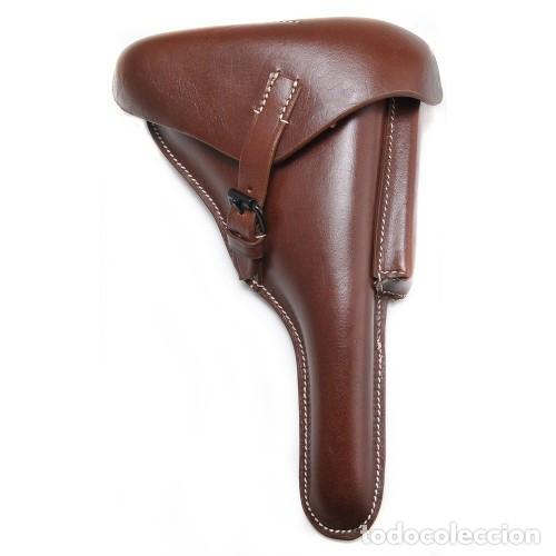 Military Antiques: REPRODUCCI&Oacute;N FUNDA LUGER P08 NAVY MARRON (MOYS 1918)