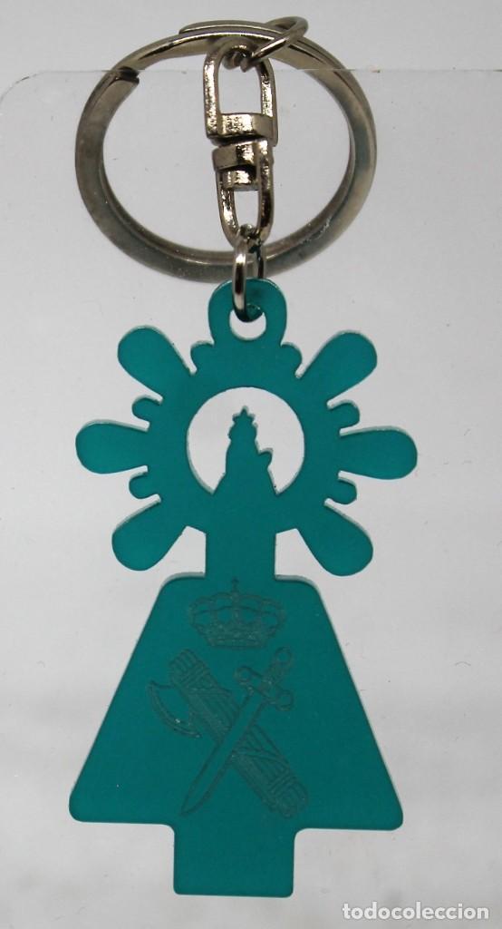 Militaria: LLAVERO VIRGEN DEL PILAR GUARDIA CIVIL METACRILATO