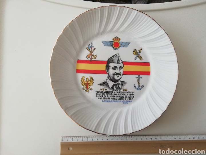 Military Antiques: PLATO DECORATIVO FRANCO AGRADECIMIENTO A LOS EJERCITOS