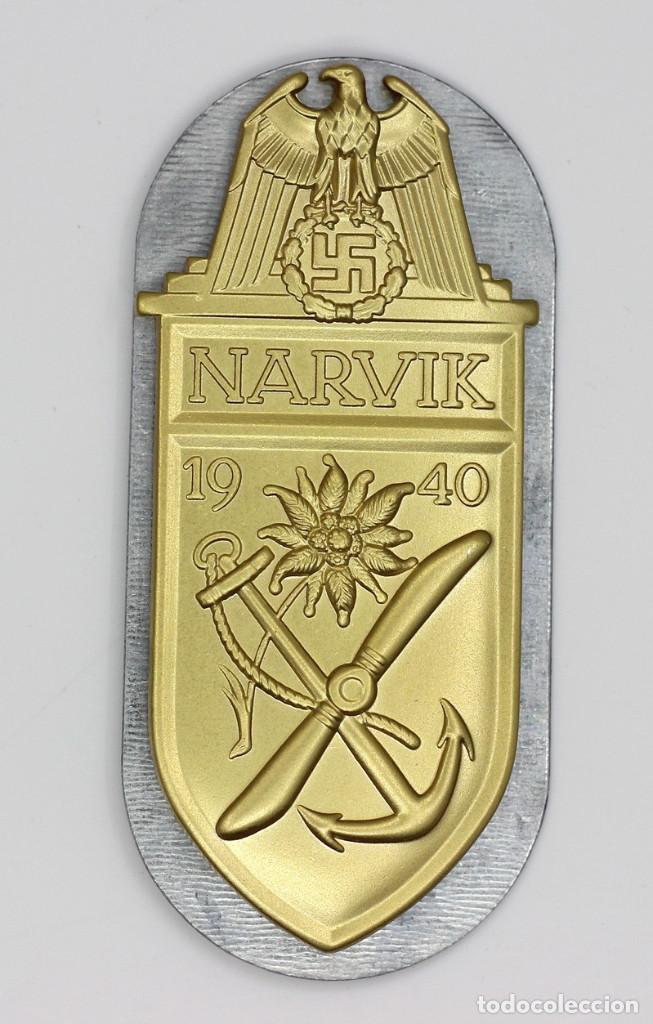 Military Antiques: REPRODUCCI&Oacute;N ESCUDO DE NARVIK
