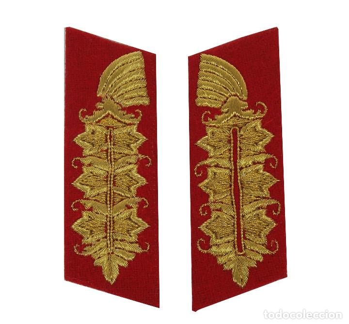 Militaria: REPRODUCCI&Oacute;N INSIGNIAS DE CUELLO MARISCAL DE CAMPO